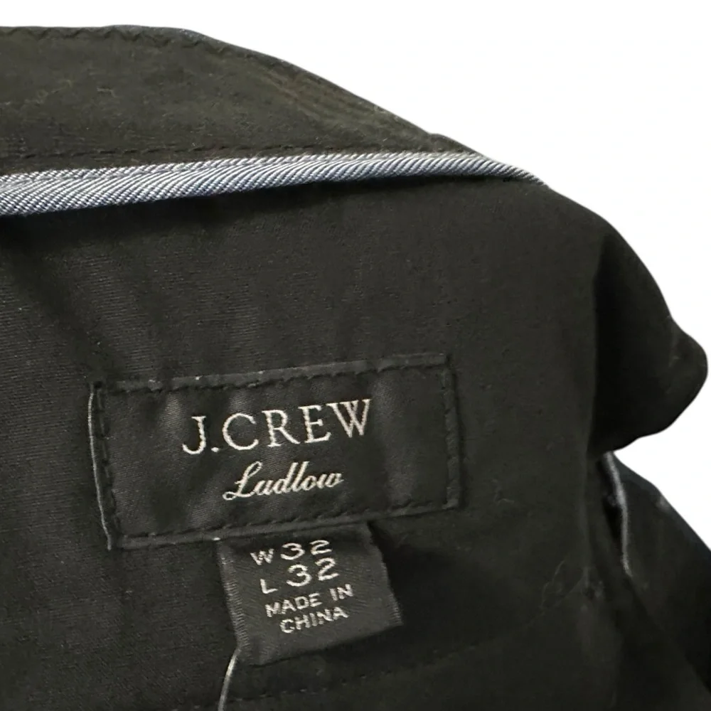 J. Crew Mens Ludlow Classic Trouser Pants Sz 32x32 Navy Blue Wool Blend NEW